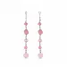 roze hangers voor oorbellen in zilver