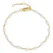 3 mm armband met zoetwaterparel