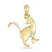 kat diamant hanger in 9 caraat goud 0,01 ct