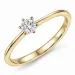 0,20 ct lab grown diamant solitaire ring in 9 karaat goud 0,20 ct