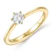 0,30 ct lab grown diamant solitaire ring in 9 karaat goud 0,30 ct
