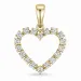 hart lab grown diamant hanger in 9 caraat goud 0,40 ct