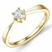 0,20 ct lab grown diamant solitaire ring in 9 karaat goud 0,20 ct