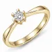 0,20 ct lab grown diamant solitaire ring in 9 karaat goud 0,20 ct