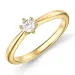 0,20 ct lab grown diamant solitaire ring in 9 karaat goud 0,20 ct