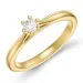 0,20 ct lab grown diamant solitaire ring in 9 karaat goud 0,20 ct