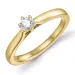 0,20 ct lab grown diamant solitaire ring in 9 karaat goud 0,20 ct