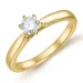 0,40 ct lab grown diamant solitaire ring in 9 karaat goud 0,40 ct