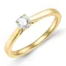 0,30 ct lab grown diamant solitaire ring in 9 karaat goud 0,30 ct