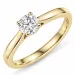 0,50 ct lab grown diamant solitaire ring in 9 karaat goud 0,50 ct