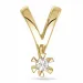 0,05 ct lab grown diamant hanger in 9 caraat goud 0,05 ct