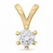 lab grown diamant hanger in 9 caraat goud 1,0 ct
