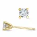 2 x 0,20 ct lab grown diamant solitaire oorbel in 9 karaat goud met lab grown diamant 