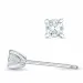 2 x 0,20 ct lab grown diamant solitaire oorbel in 9 karaat witgoud met lab grown diamant 