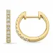 15 mm creool in 9 karaat goud met lab grown diamant 