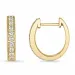 14 mm creool in 9 karaat goud met lab grown diamant 