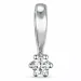 0,05 ct lab grown diamant solitaire hanger in 9 caraat witgoud 0,05 ct