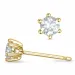 2 x 0,20 ct lab grown diamant solitaire oorbel in 9 karaat goud met lab grown diamant 