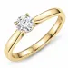 0,40 ct lab grown diamant solitaire ring in 9 karaat goud 0,40 ct