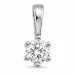 0,20 ct lab grown diamant solitaire hanger in 9 caraat witgoud 0,20 ct