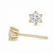 2 x 0,20 ct lab grown diamant solitaire oorbel in 9 karaat goud met lab grown diamant 
