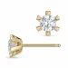 2 x 0,30 ct lab grown diamant oorsteker in 9 karaat goud met lab grown diamant (CVD) 