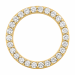 rond lab grown diamant hanger in 14 caraat goud 0,53 ct