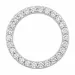 rond lab grown diamant hanger in 14 caraat witgoud 0,53 ct
