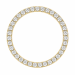 rond lab grown diamant hanger in 14 caraat goud 1,03 ct