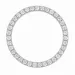 rond lab grown diamant hanger in 14 caraat witgoud 1,03 ct