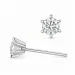 2 x 0,30 ct lab grown diamant oorsteker in 14 karaat witgoud met lab grown diamant 