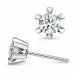 2 x 0,40 ct lab grown diamant oorsteker in 14 karaat witgoud met lab grown diamant 