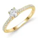 lab grown diamant ring in 14 karaat goud 0,40 ct 0,22 ct