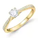 lab grown diamant ring in 14 karaat goud 0,40 ct 0,17 ct
