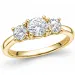 lab grown diamant ring in 14 karaat goud 0,50 ct 0,52 ct