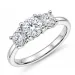 lab grown diamant ring in 14 karaat witgoud 0,50 ct 0,52 ct