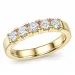 lab grown diamant mémoire ring in 14 karaat goud 5 x 0,20 ct