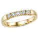 5 x 0,05 ct lab grown diamant mémoire ring in 14 karaat goud 0,25 ct