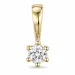 0,10 ct lab grown diamant hanger in 14 caraat goud 0,10 ct