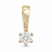 0,20 ct lab grown diamant hanger in 14 caraat goud 0,20 ct