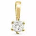 0,40 ct lab grown diamant hanger in 14 caraat goud 0,40 ct