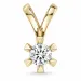 0,50 ct lab grown diamant hanger in 14 caraat goud 0,50 ct