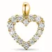 hart lab grown diamant hanger in 14 caraat goud 0,54 ct