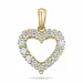 hart lab grown diamant hanger in 14 caraat goud 0,85 ct