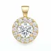 lab grown diamant hanger in 14 caraat goud 1,0 ct 0,48 ct