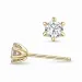 2 x 0,20 ct lab grown diamant solitaire oorbel in 14 karaat goud met lab grown diamant 