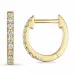 creool in 14 karaat goud met lab grown diamant 