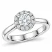 lab grown diamant ring in 14 karaat witgoud 0,50 ct 0,23 ct