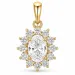 lab grown diamant hanger in 14 caraat goud 0,46 ct 0,26 ct