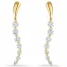 oorbellen in 14 karaat goud met lab grown diamant 